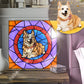 Stained Glass Style Pet Portrait