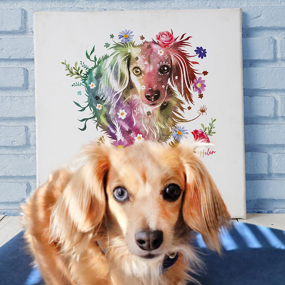 Watercolor Dog Portrait store Custom Dog Portrait Watercolor Personalize Dog Gift Pet Watercolor Dog Painting From Photo Custom Pet Dog Art