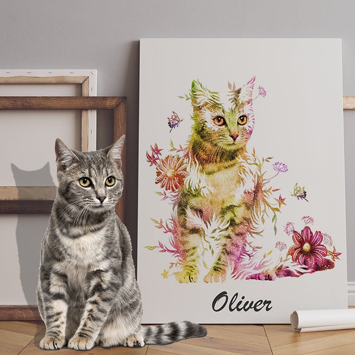 Custom Watercolor Cat hot Portrait - Cat Portrait from Photo- Cat Memorial- Custom Cat Painting - Pet Loss Gift